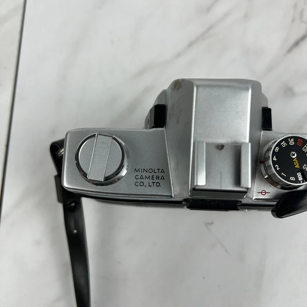 Minolta SRT 101 35mm SLR Silver Film Camera w/ Case - Body Only